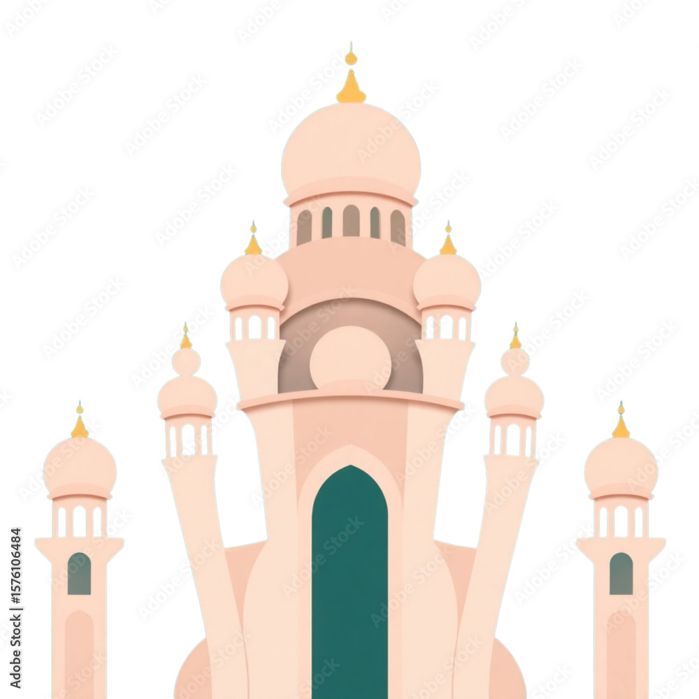 Fototapeta premium Abstract Islamic dome pattern