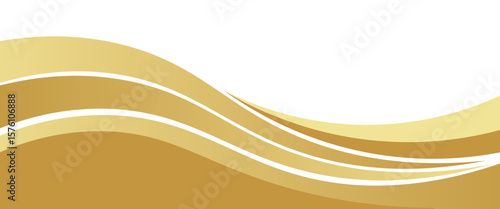 gold wave curve, golden wave corner shape for element, stripes ribbon golden graphic, striped gold. eps 10