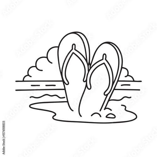 A slipper left alone on a dusty trail