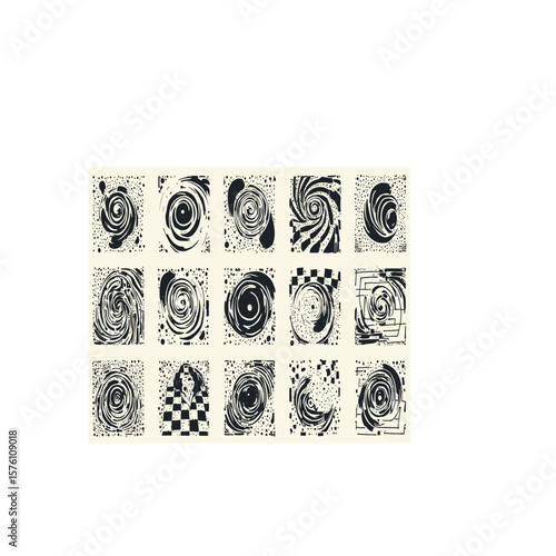 Stylized gear-like emblem in circular symmetry for graphic design, mechanical motifs, and visual storytelling decor