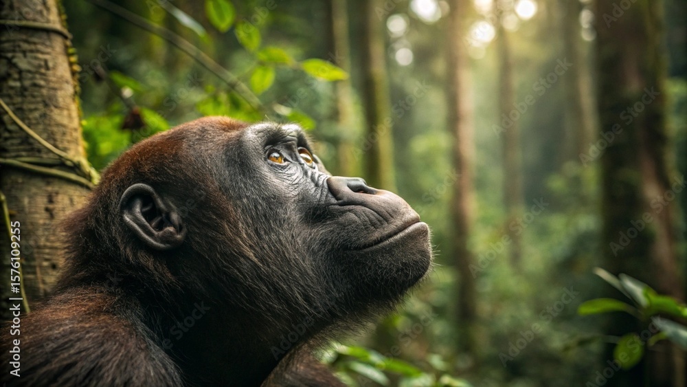Obraz premium Orangutans, sharp and realistic, Photo