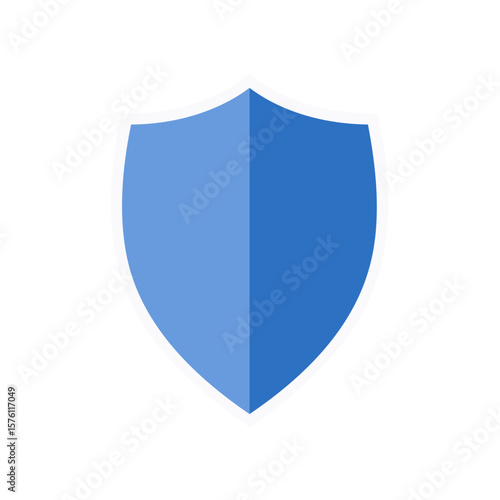 Free Download Blue shield icon for security protection or defense services in a modern design - GFXLoad