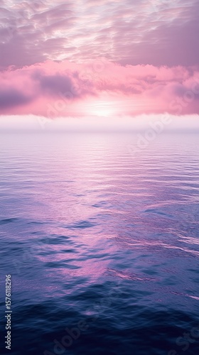Canister spray substance A tranquil sunset reflecting soft pink hues on calm waters, creating a peaceful coastal atmosphere.