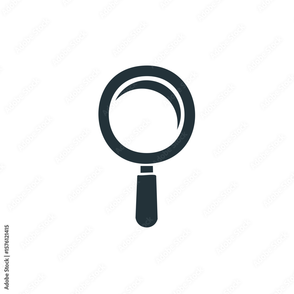 Magnifying glass icon simple search symbol detective investigation tool Magnifying glass icon simple search symbol detective investigation tool