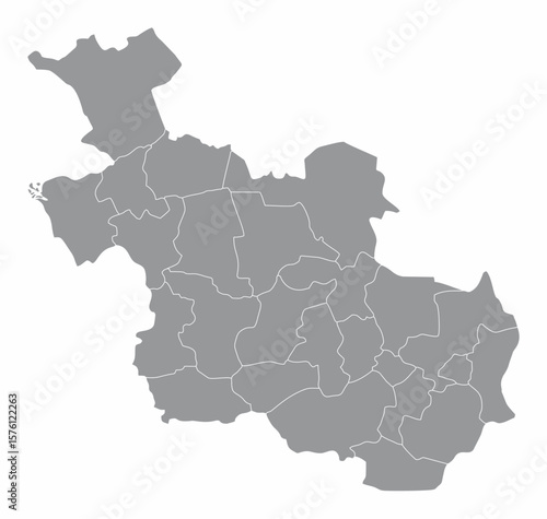 Overijssel administrative map