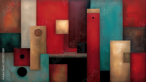 Abstract geometric composit...