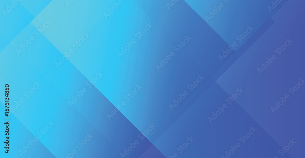 Fototapeta premium Abstract Blue Geometric Background with Overlapping Shapes and Gradient.