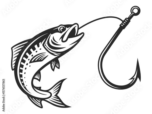 fishing bait vector illustration