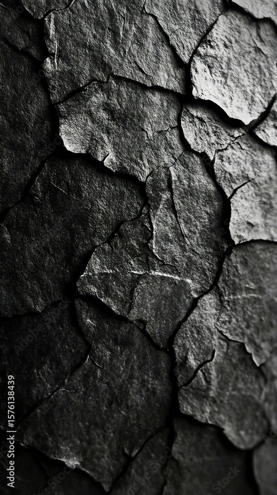 Dark Stone Texture with Cracks - Abstract Background Dark Stone Texture with Cracks - Abstract Background