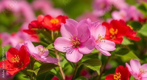 Flower pink red