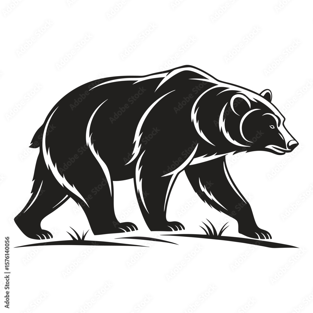 Fototapeta premium vector illustration of a bear