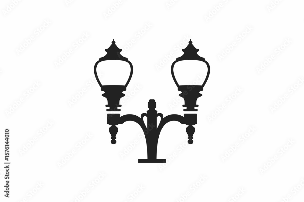 Naklejka premium Street Lantern Vector 