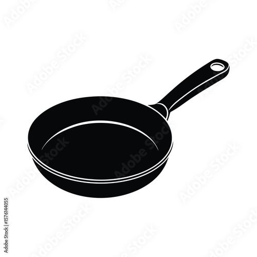 frying pan isolated on white