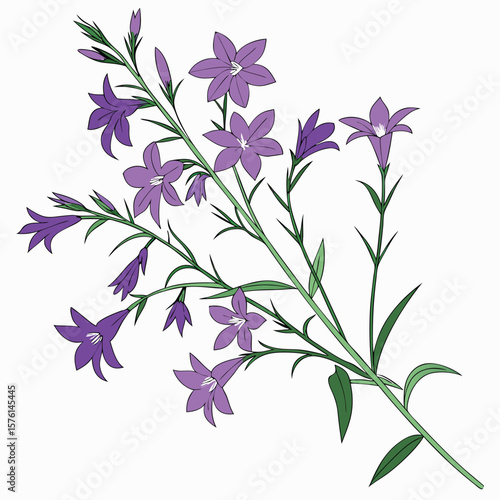 A tiny, vibrant cluster of purple lobelia, gracefully spilling over, perfect for adding rich color and texture.