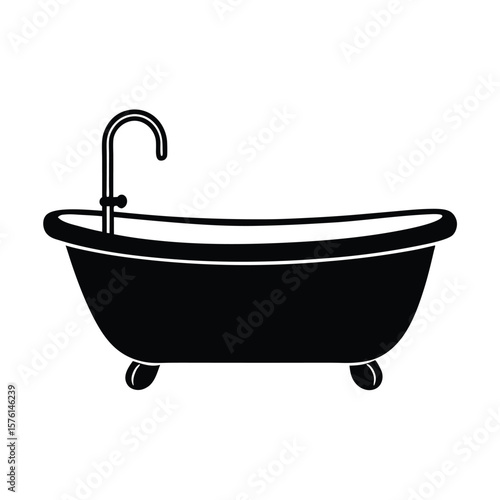 bathtub vector illustration