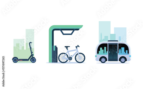 Eco-friendly smart city transport options