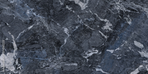Wallpaper Mural Blue natural marble stone texture, glossy dijital ceramic tile surface Torontodigital.ca