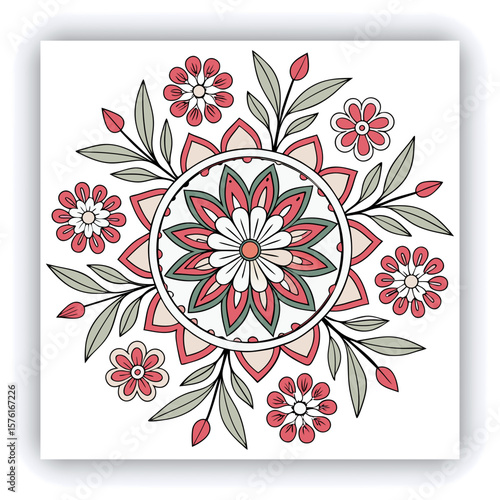 Elegant Black and White Mandala Patterns Illustration, A set of beautifully intricate black and white mandala patterns featuring symmetrical floral and geometric designs. Ideal for coloring pages, med