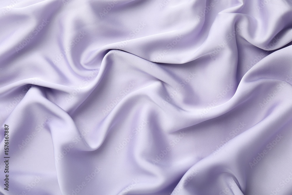 Obraz premium Crumpled violet silk fabric as background, top view