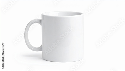 white cup isolated