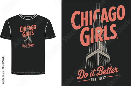 Chicago T Shirt Design