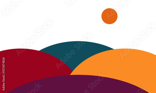 colorful umbrellas on the background of sky