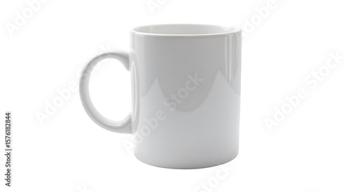Plain white ceramic coffee mug mockup 