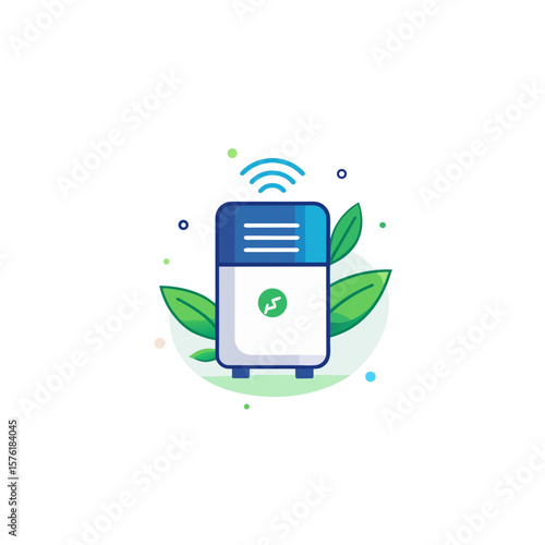 smart air purifier leaf wave airflow system