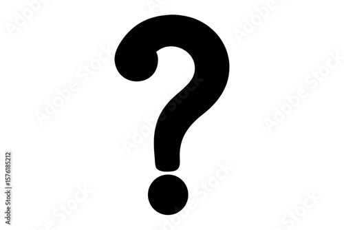 Question mark symbol sign graphic shape simple silhouette vector illustration