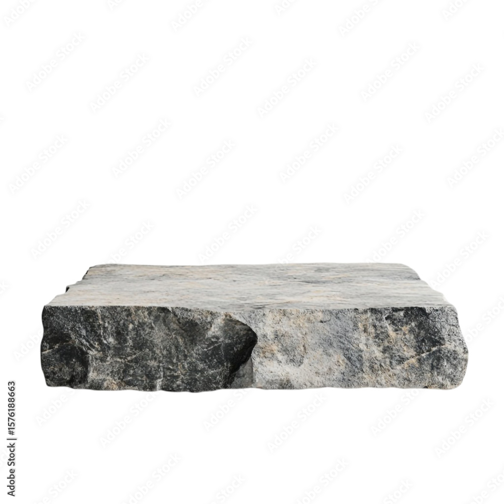 Fototapeta premium Rough Stone Platform a Natural Display Surface