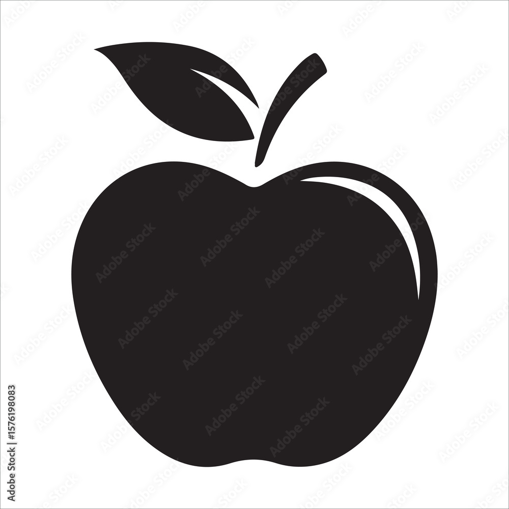 Apple silhouette logo vector line art logo design, apple fruit silhouette vector illustration on transparent background, apple symbol, black silhouette isolated on white Apple silhouette logo vector line art logo design, apple fruit silhouette vector illustration on transparent background, apple symbol, black silhouette isolated on white