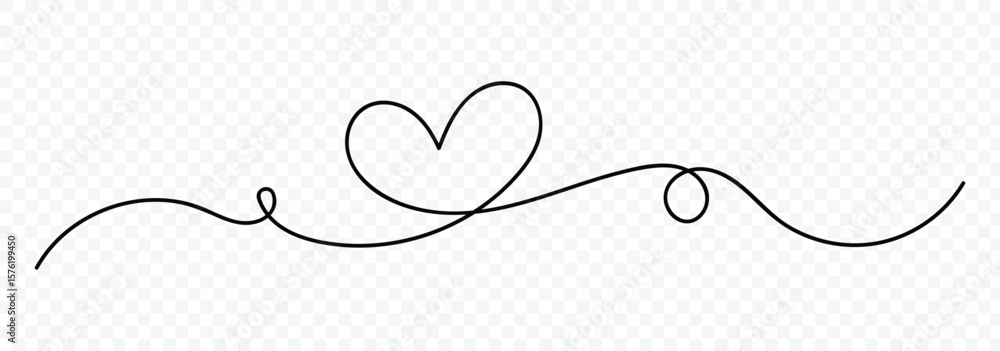Continuous heart line drawing fancy minimalist illustration. Abstract love symbol. Love outline symbol. Continuous line art drawing. Vector illustration Continuous heart line drawing fancy minimalist illustration. Abstract love symbol. Love outline symbol. Continuous line art drawing. Vector illustration