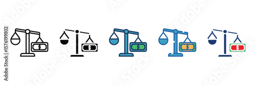 Corruption Icon Set Multiple Style Collection