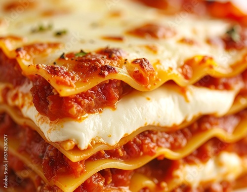 Delicious Italian Lasagna Close-up