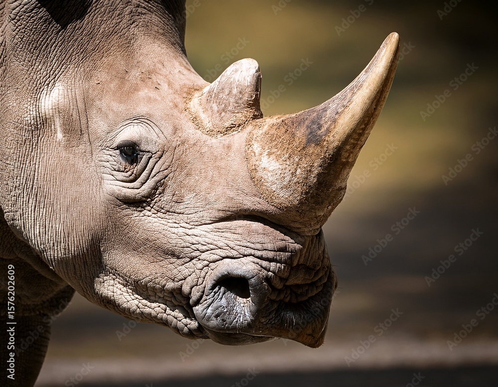 Fototapeta premium close up of a rhinoceros