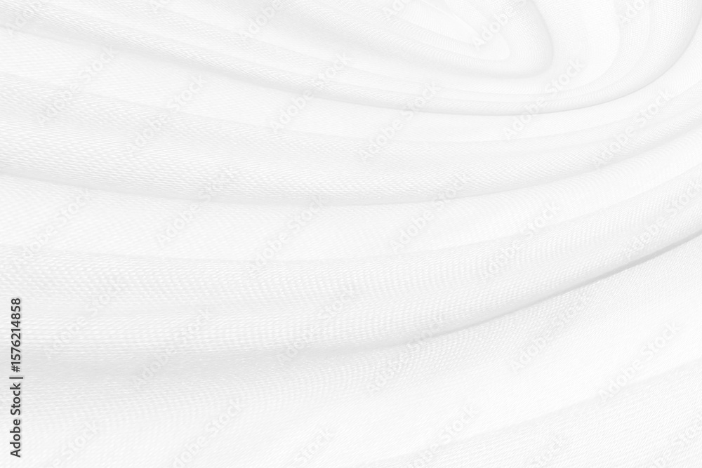 Fototapeta premium white elegrance soft fabric abstract smooth curve shape decorate fashion textile background