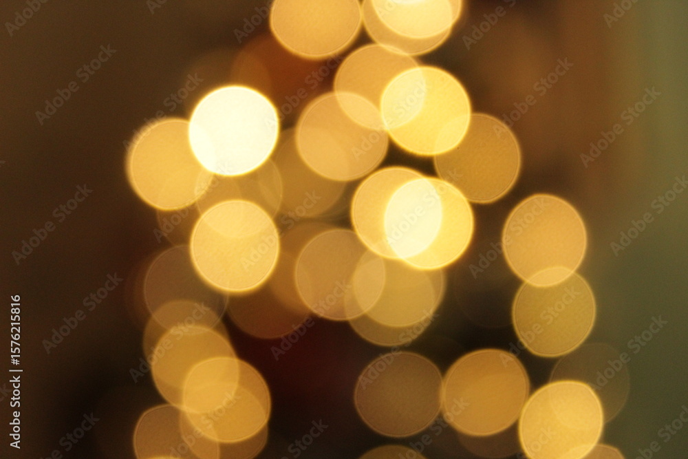 Obraz premium golden christmas lights