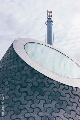 lighthouse on the sea modern minimalist 