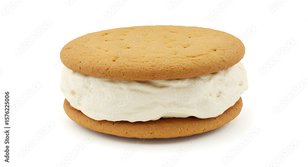 Delicious, sweet cookies isolated on a white background, perfect for a tasty snack or dessert Delicious, sweet cookies isolated on a white background, perfect for a tasty snack or dessert