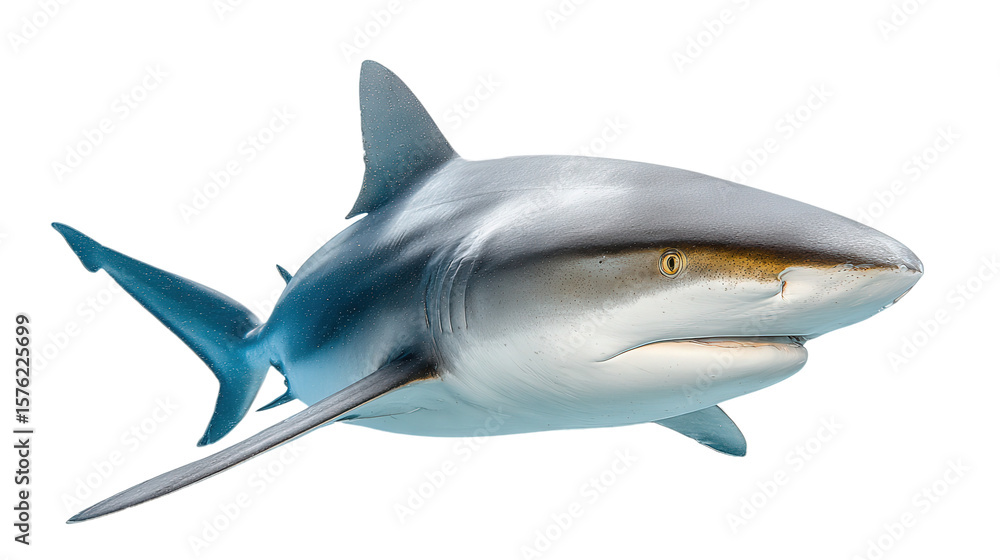 Fototapeta premium shark, isolated, transparent, png, background, cutout