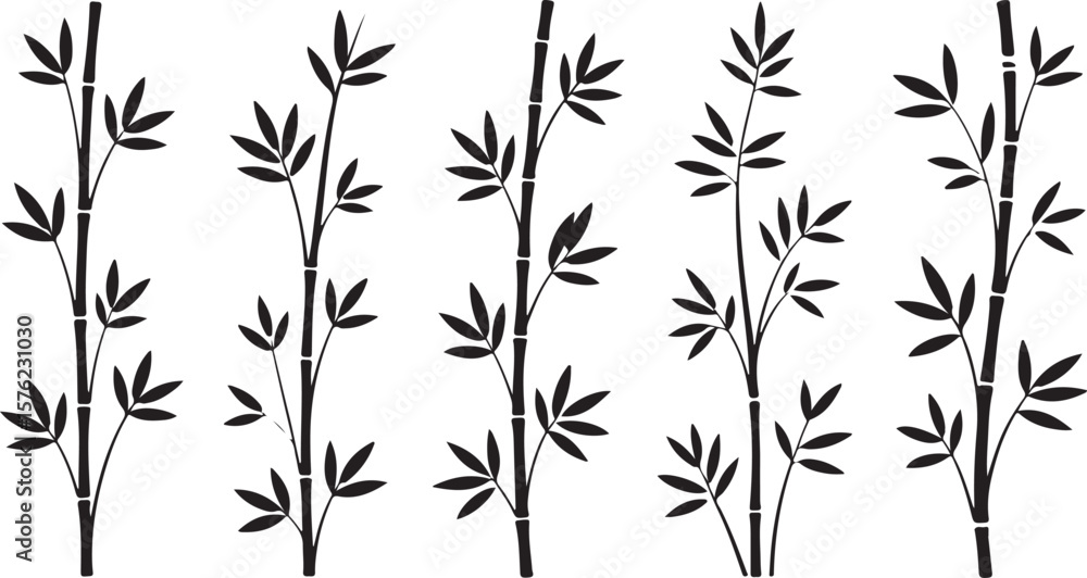 Naklejka premium seamless pattern with bamboo