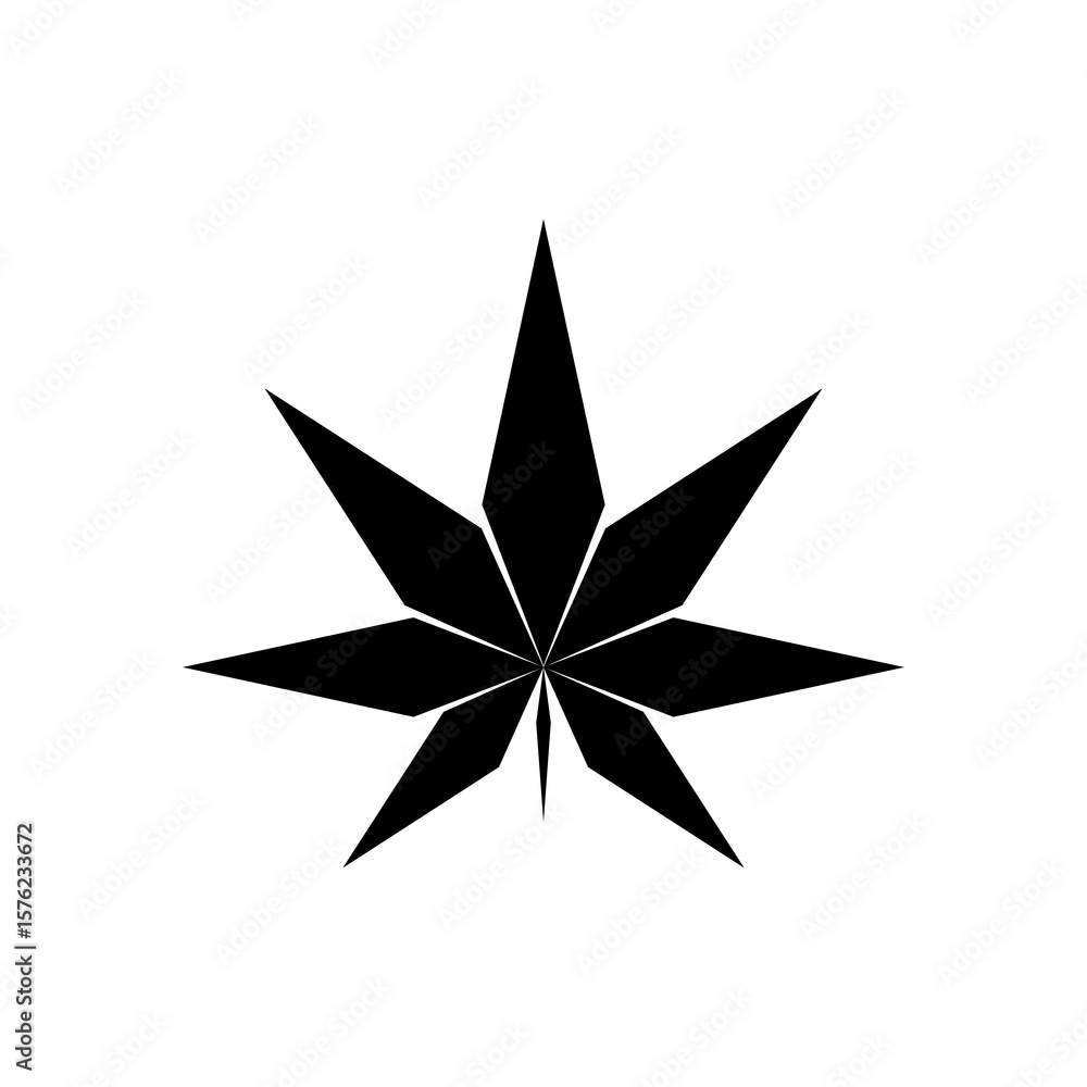 Obraz premium Cannabis marijuana abstract logo isolated on white background