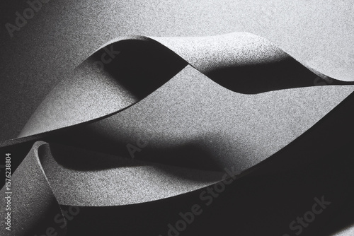 Wavy element in motion, dark background