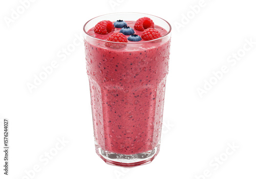 Wallpaper Mural Isolated Berry Smoothie in Glass with Water Droplets Torontodigital.ca