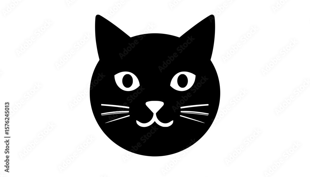 Simple Cat Face Icon Simple Cat Face Icon