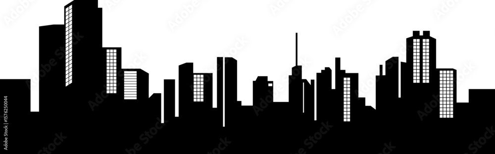 Obraz premium an urban silhouette