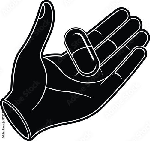 Hand vector illustration of a human thumb up sign ,gesture vector, hand illustrated, hand art
