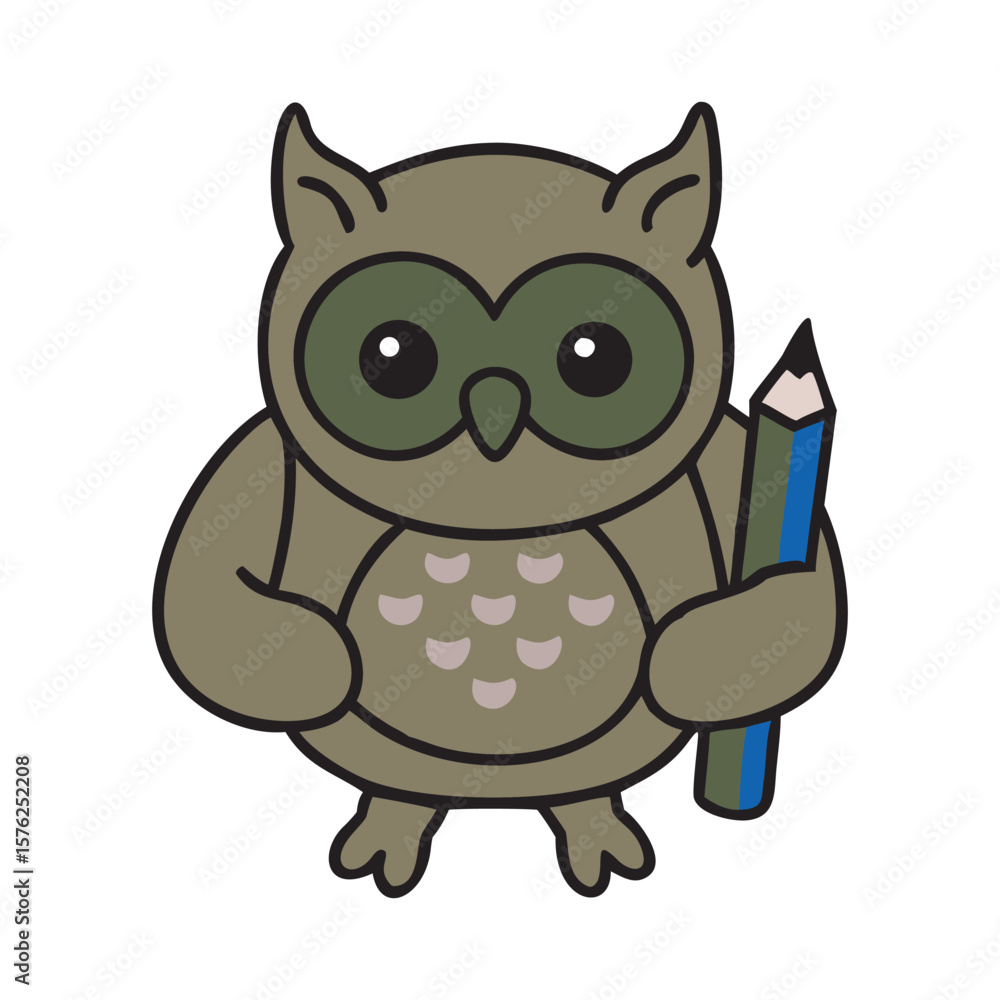 Back To School Owl With Backpack Design Back To School Owl With Backpack Design