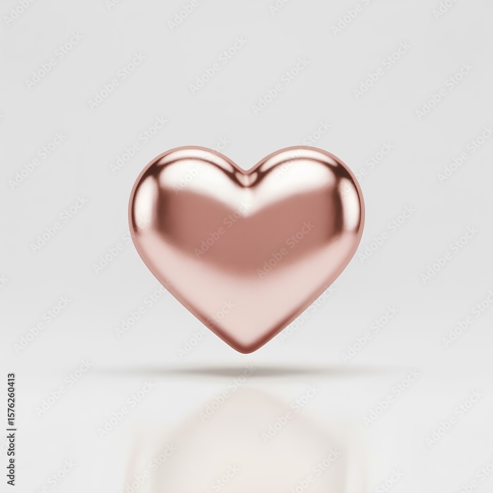 3D Golden Heart 3D Golden Heart
