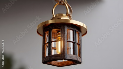 A hanging lantern